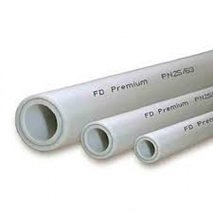Труба ПП FORA Aрмированная алюминием внутри 63х10,5 мм